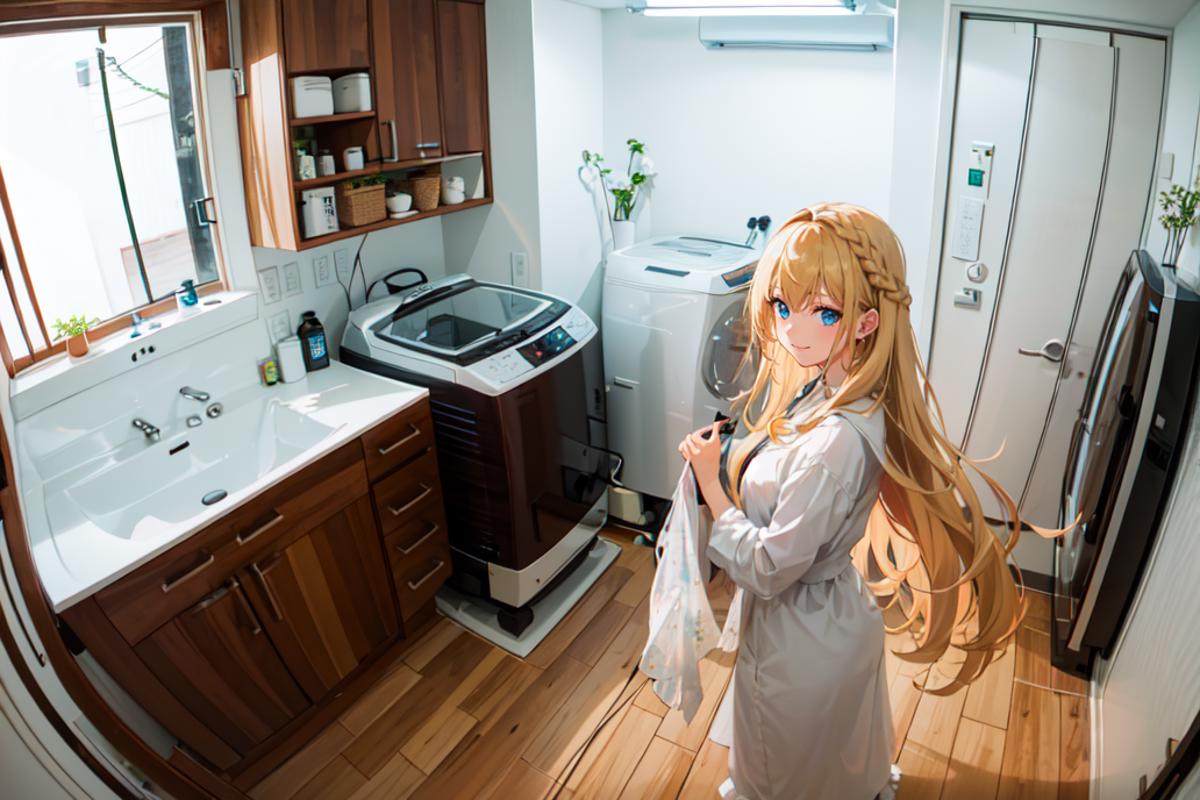 日本の住宅の洗面所 Washrooms in Japanese Houses SD15 image by Maxetto