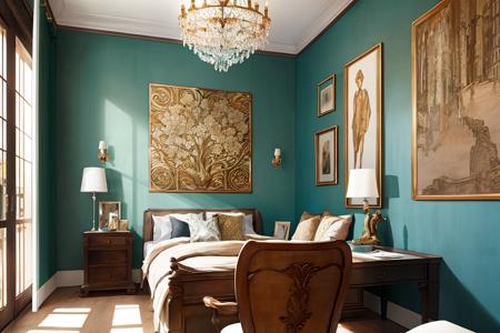 luxury painted wall, realistic,