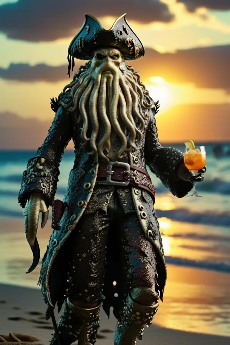 Davy Jones - Pirates of the Caribbean - SDXL image by PhotobAIt