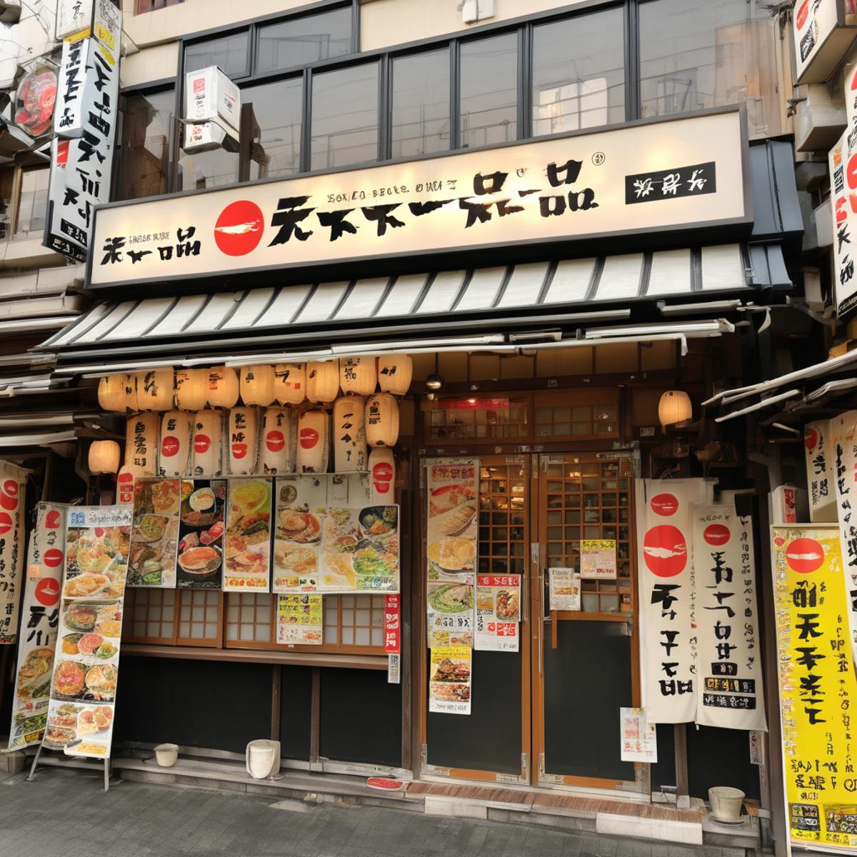 鶏ガラベースのこってりが有名なラーメン店 / tenkaippin SDXL image by swingwings