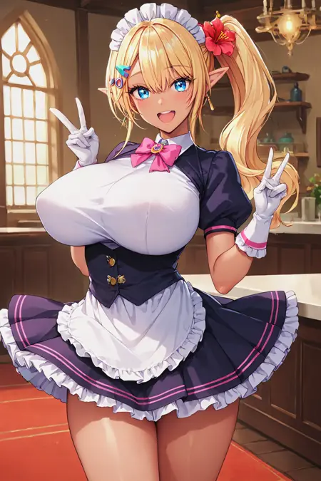 MyunMyun Lafleur (ミュンミュン ラフルール) - Oppai Maid Gakuen! (おっぱいメイド学園!)