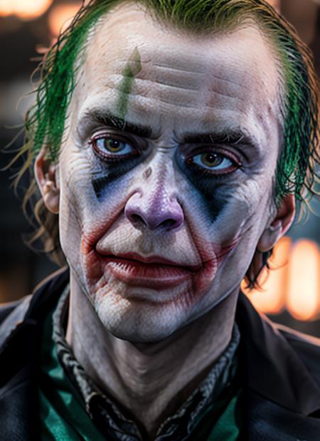 timeless style,  masterpiece, best quality, 8k, artstation, sharp focus, ultrarealistic, high details, raw photo portrait of nc1, man, masculine, (as the joker)  perfect face, perfect eyes, volumetric lighting, depth of field, cinematic lighting, 
 <lora:NicolasCage-10:1>