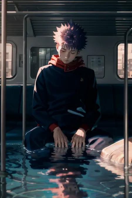 against train/bus window | 车窗前