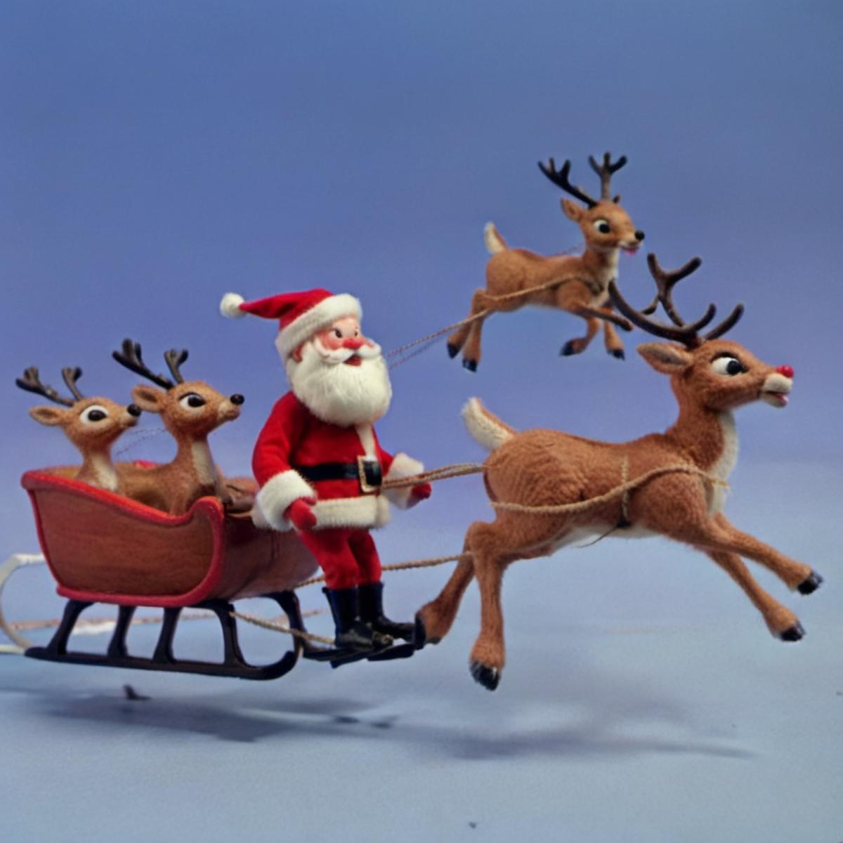 KK | Rudolph the Red Nosed Reindeer Film Style SDXL image by kylekennedykk
