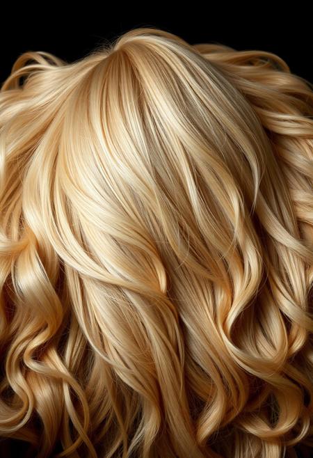 buried in a mound of luxuriant incredible thick abundant voluminous lush sensuous extremely long pale golden blonde hair wrapped around the body