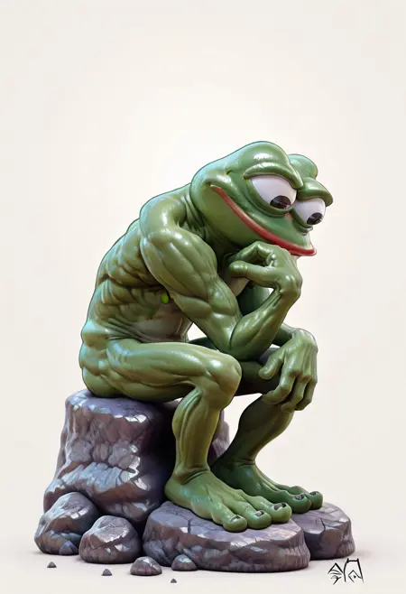 The Thinker pose (Concept) for Illustrious