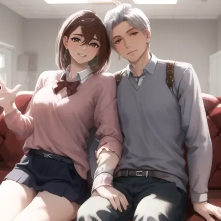 Sylus x Momo Ayase (Love and Deepspace x Dandadan)