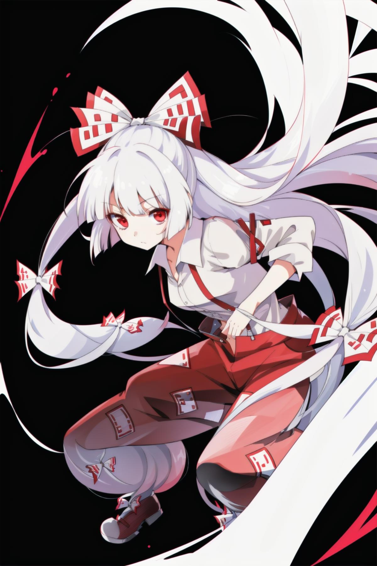 fujiwara no mokou (touhou) 藤原妹红 东方project image by misspixel