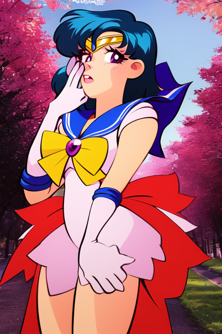 masterpiece, best quality,mer1, tiara, sailor senshi uniform, rcdart