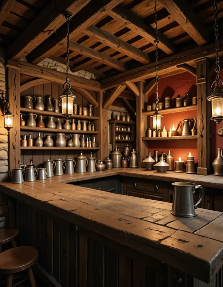 old-world medieval tavern illu