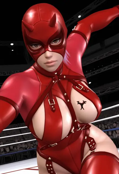 Evil Rose (イーブルローズ) - Rumble Roses (ランブルローズ) [Illustrious]