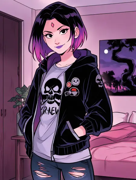 Raven (Teen Titans with Picolo style) Illustrious