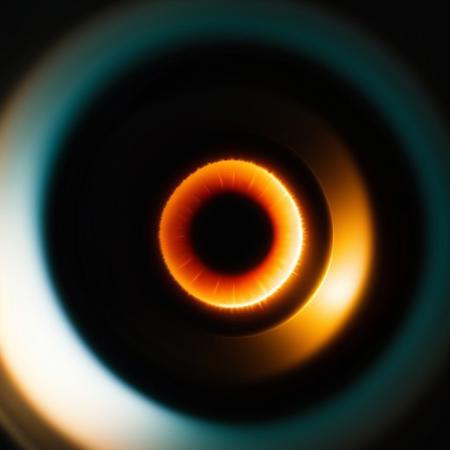 Ultra extreme closeup of a a nuclear mushroom explosion reflecting in robots eye, shallow depth of field, f/1.4, focus blur, beautiful, bokeh, reflections, ultra realistic, dramatic light