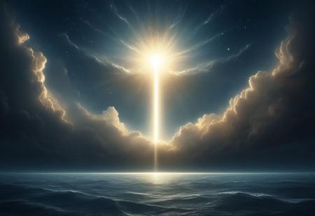 Genesis 1:1-3: “In the beginning God created the heavens and the earth. 2 Now the earth was formless and empty, darkness was over the surface of the deep, and the Spirit of God was hovering over the waters. 3 And God said, “Let there be light,” and there was light.”