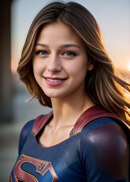 real, photoshoot, realistic, luminescent, atmospheric scene, masterpiece, best quality, (detail skin texture, ultra-detailed body:1.1), RAW photo, (high detailed skin:1.2), 8k uhd, dslr, film grain, Fujifilm XT3,
<lora:melissabenoist_smf_lora_02-000001:0.9>, 1girl, melissabenoist-smf, blonde hair, blue eyes, realistic, blurry background, superhero, blurry, long hair, lips, jewelry, upper body, collarbone, solo, red cape, looking to the side, outdoors, solo focus, depth of field, (smile:1.2), looking at viewer, sunlight rays, armor