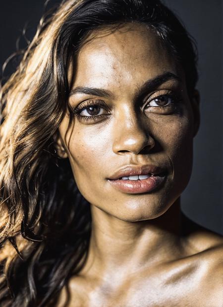 analog style, modelshoot style, portrait of sks woman, epic (photo, studio lighting, hard light, sony a7, 50 mm, matte skin, pores, colors, hyperdetailed, hyperrealistic), <lora:locon_rosario_v1_from_v1_64_32:1.3>