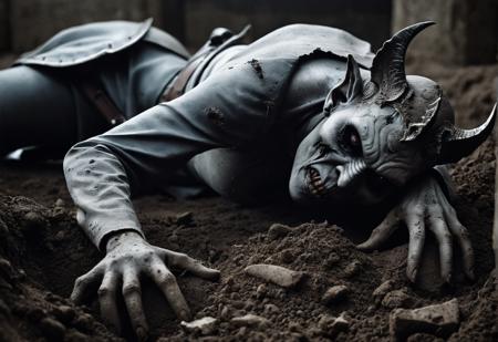 Horror-themed  foto, reality, hyper detailed,.
gargoyle_woman cutting of dead human laying in the dirt . Eerie, unsettling, dark, spooky, suspenseful, grim, highly detailed