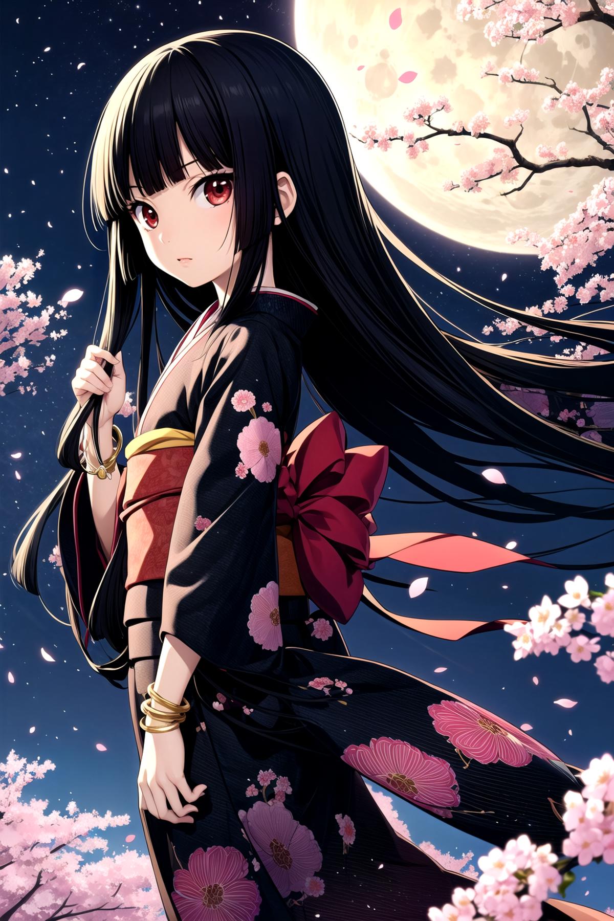 Enma Ai/阎魔爱  《Hell Girl》/《JigokuShoujo》/《地狱少女》  - Character Style image by Deto15