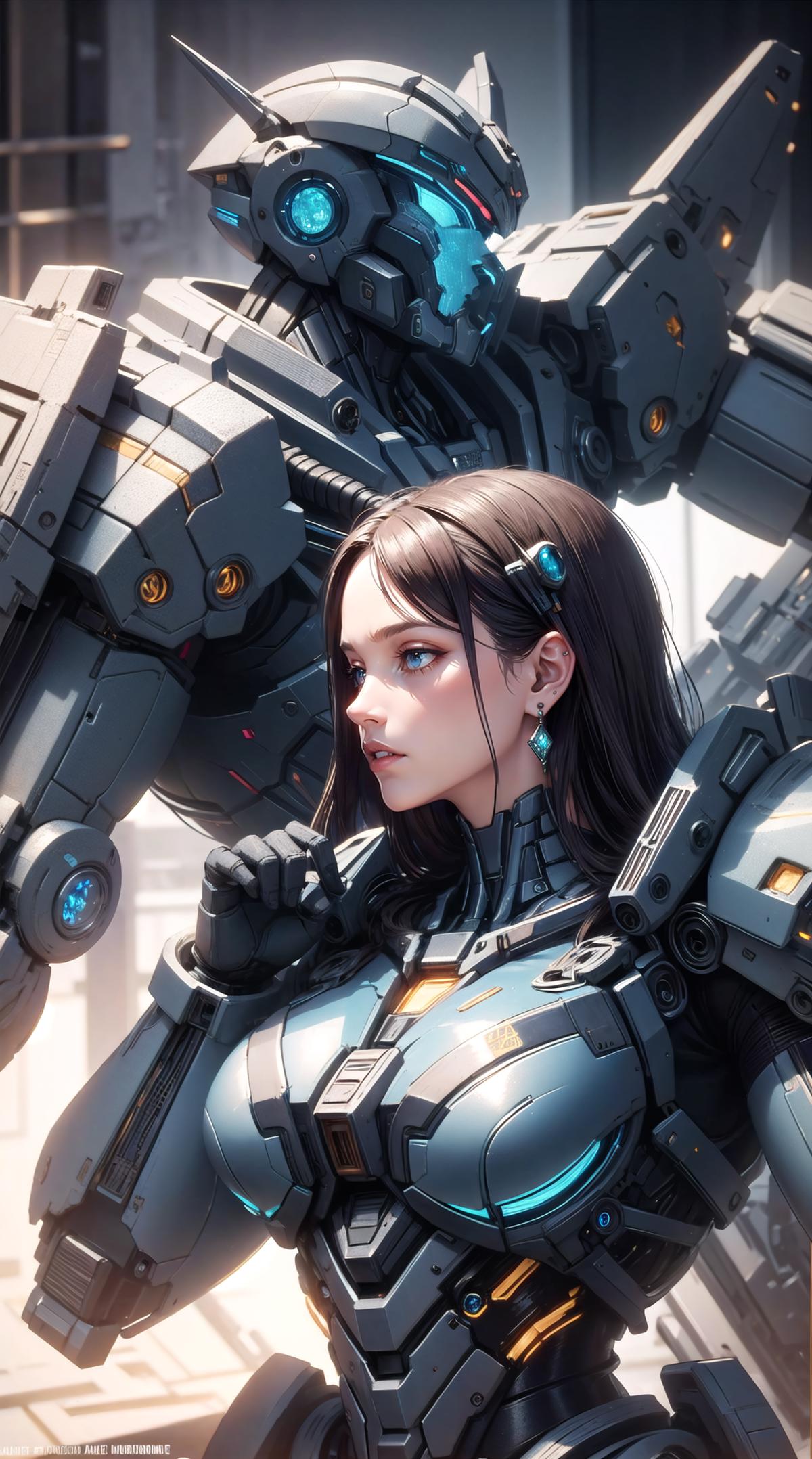 Giant Robowaifu Suit - by EDG image by wrench1815