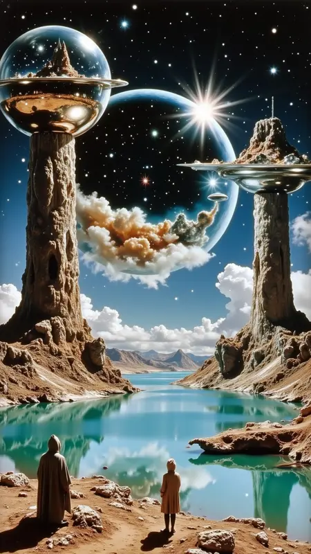 Retro Futurist Cosmic Surrealism [FLUX]