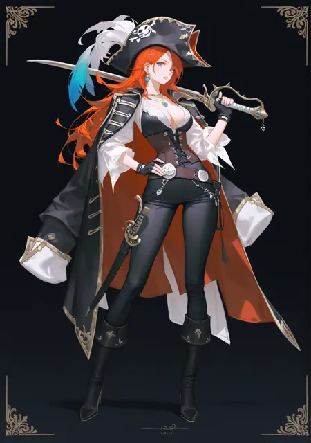 海盗人设图/pirate character setting