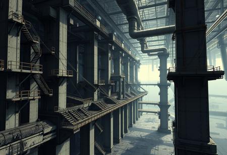 A colored CGI movie still of a megastructure in the style of blame!, with manga lineart, lots of black filling spaces, a dark horizon, and a spiritual lonely journey. The scene shows a huge open plane, a megacity, a huge open space, a brutalist architecture, stairways on towers and pillars, long slim connecting bridges, and a far away arena ceiling with cables hanging down, large pipes. The materials are dull metal and concrete. The mood is lonely, dark and gloomy. The perspective is from the side, wide lens. The scene also suggests that the megastructure is inside a giant artificial habitat, and has cables, wires, cracks and dirt.
.
A colored CGI movie still of a megastructure in the style of blame!, with manga lineart, lots of black filling spaces, a dark horizon, and a spiritual lonely journey. The scene shows a reactor, a reactorcore, windows, entrances, archways, an american mountainsummit, mountainrides, a megacity, a huge open space, a brutalist architecture, stairways on towers and pillars, long slim connecting bridges, and a far away arena ceiling with cables hanging down, large pipes. The materials are dull metal and concrete. The mood is lonely, dark and gloomy. The perspective is from the side, wide lens. The scene also suggests that the megastructure is inside a giant artificial habitat, and has cables, wires, cracks and dirt.