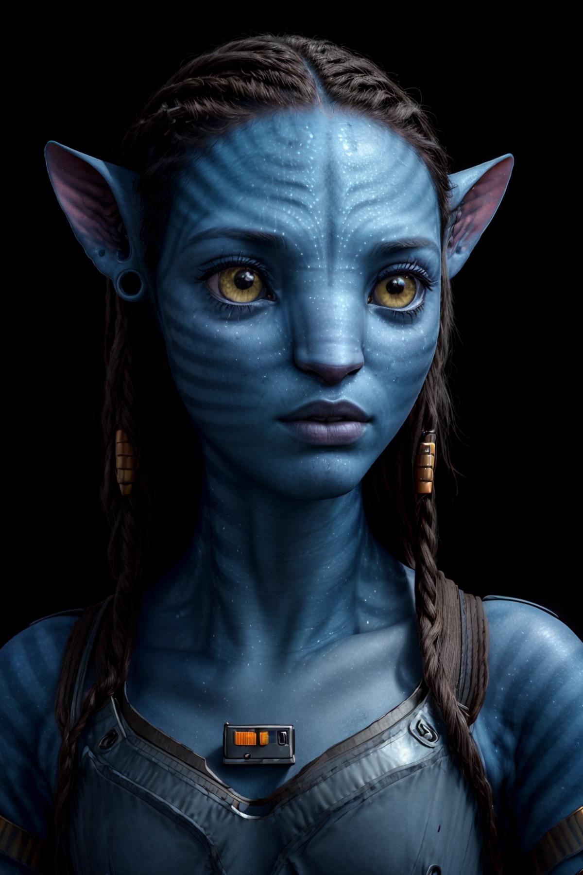 Neytiri te Tskaha Mo'at'ite / Na'vi girl / Avatar alien girl image by AIdollagency