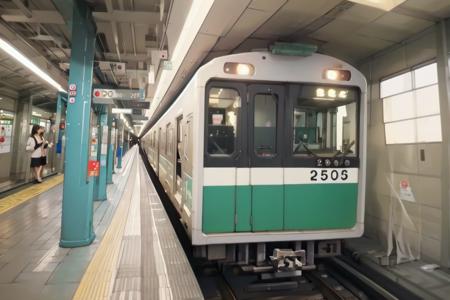 OsakaMetro20, subway station, train, train station, scenery, 