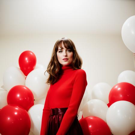 DakLoRA1, fashion portrait photo of beautiful young woman from the 60s wearing a red turtleneck standing in the middle of a ton of white balloons, taken on a hasselblad medium format camera,  <lora:more_details:0.7>,  <lora:epi_noiseoffset2:0.7>,   <lora:DakLoRA1_512-512-000002:1>