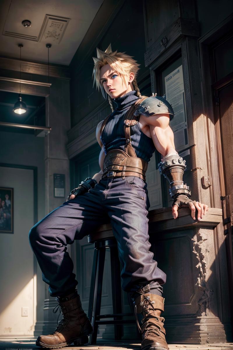 Cloud Strife (Final Fantasy VII) LoRA image by fearvel