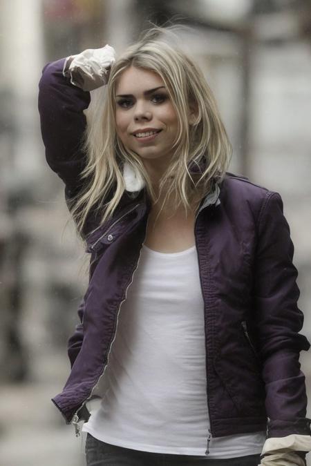 rosetyler 1girl blonde hair leather jacket