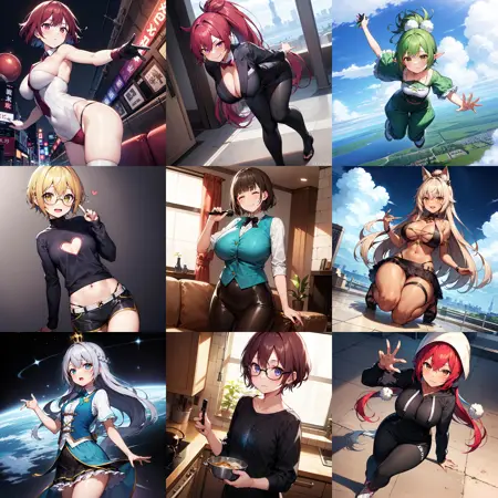 Waifu Generator (Wildcards)