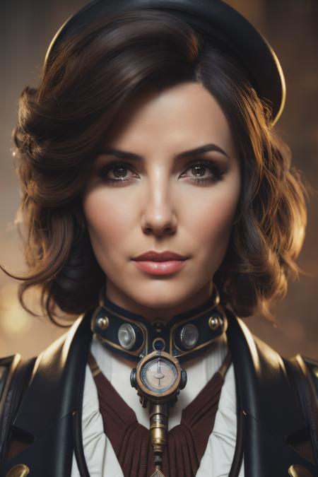 a up close photo of elg  as a steampunk doctor woman, 3d model, very coherent symmetrical artwork, unreal engine realistic render, 8k, micro detail, intricate, elegant, highly detailed, centered, digital painting, artstation, smooth, sharp focus, illustration, artgerm, Caio Fantini, wlop,<lyco:EvaLongoria-RealVision-V1.0:1.0>