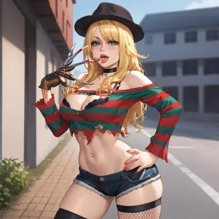 Bishoujo Freddy Krueger  (A Nightmare on Elm Street) - Commission LoRA PonyXL [NSFW Support]