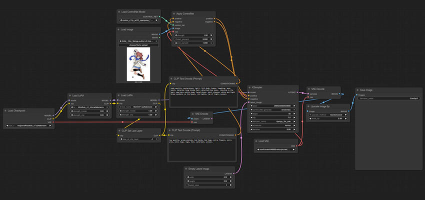 Comfy UI Workflow - SDXL and Control Net