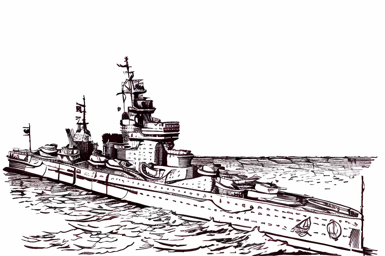 HMS Warspite Battleship image by MajMorse