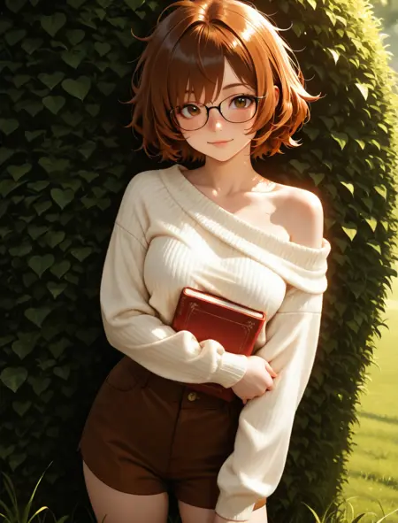 White single bare shoulder sweater