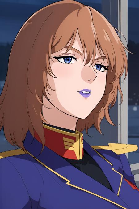 (Night:1.7), Japan, Tokyo, CityView, Before Window,
Standing at attention,
,blue jacket,Blue military uniform,pantyhose, a uniform with gold trims and a collar,shirt,belt,red collar 
<lora:Rezin_Schneider_0093-KK77-V1:0.7>,jewelry,collarbone,
Brown hair, Blue eyes,short hair,lipstick, makeup,
1 girl, 20yo,Young female,Beautiful Finger,Beautiful long legs,Beautiful body,Beautiful Nose,Beautiful character design, perfect eyes, perfect face,expressive eyes,
looking at viewer, in the center of the image,(Upper_body),(close-Up),(Focus on her face),
official art,extremely detailed CG unity 8k wallpaper, perfect lighting,Colorful, Bright_Front_face_Lighting,shiny skin,
(masterpiece:1.0),(best_quality:1.0), ultra high res,4K,ultra-detailed,
photography, 8K, HDR, highres, absurdres:1.2, Kodak portra 400, film grain, blurry background, bokeh:1.2, lens flare, (vibrant_color:1.2)
(Beautiful,large_Breasts:1.0), (beautiful_face:1.5),(narrow_waist),