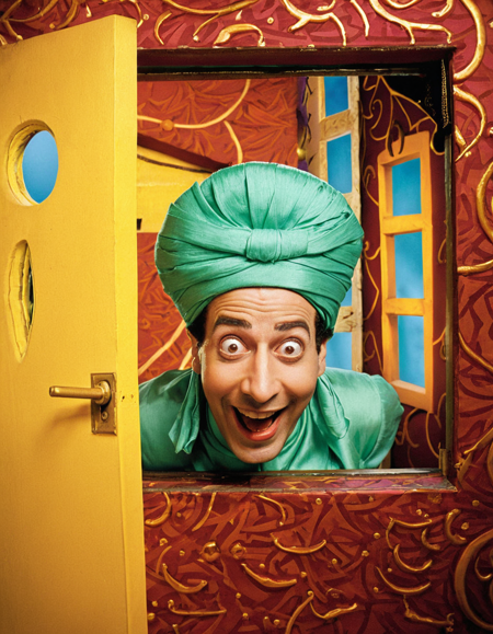 surrealist art  . dreamlike, mysterious, provocative, symbolic, intricate, detailed,
 <lora:peewee-SDXL-v1:1> 
masterpiece, best quality, amazing quality, high resolution, p33w33, indoors, floating head, genie, glowing skin, green skin, turban, looking at viewer, crazy eyes, laughing, male focus, door, box, window
