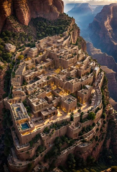 (The colonial city of the future, in the mist-filled Grand Canyon, on an unknown Earth-like planet, 2 moon on sky, Spaceship flight connects colonies, waterfulls:1.3), (Machu Picchu, a mountain settlement, incredibly spectacular:1.2), (Mario Botta:1.3), (avant-garde, future, reality, science fiction, photorealistic), (modern architecture:1.2), 
(Large Files, Ultra Realistic, 8K, 16k, FHD, HD, VFX, Perfect, Photography, composition, Architecture Sales Photography, Architecture Competition, Ultra High Resolution, Cinematography, High Resolution Image:1.1), (dramatic lighting, direct sunlight, ray tracing, clear shadow:1.2),  (real landscape:1.1), (blurred background:1.0), (urban background, more_details) ,
ac_neg1, great lighting, clear, hillscastel, extrusionbuilding, vertical