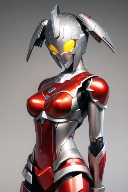 Best quality, masterpiece,
1girl, <lora:Marie:0.65>, UltraMarie, armor, glowing, glowing_eyes, helmet, mecha, robot, twintails, yellow_eyes, realistic, (medium breasts:1.1), solo,