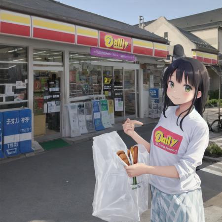 YamazakiDaily, konbini, scenery, storefront, japan,