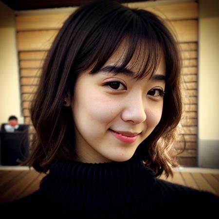 instagram photo, closeup face photo of 23 y.o very beautiful vampire girl in black sweater, (perfect face), cleavage, (pale skin:1), (smile:0.4), hard shadows, (anime:0.15), (style of Leonardo Da Vinci:0.25), (night)
