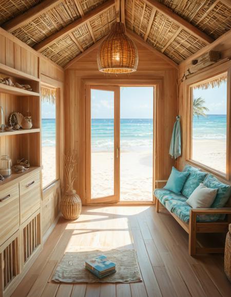 cozy beach hut background v1.0