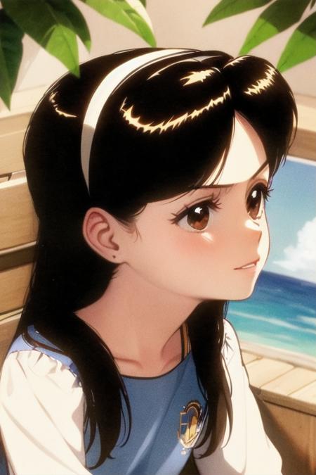 1girl,solo,mary,black hair,long hair,brown eyes,masterpiece,hairband,<lora:0003Rmary:1>,