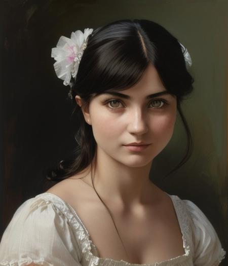 (zxzxtuba) Victorian Girl, Feminine,((Perfect Face)),((Detailed Pupils)), Anders Zorn, [[ilya Kuvshinov]], [[jean-baptiste Monge]], Sophie Anderson, Gil Elvgren, Oil Painting,Evocative Pose, Smirk, Look at Viewer, ((Tee Shirt)).(Intricate),(High Detail), Sharp<lora:tuba2bat20ecos-000009:1.0>