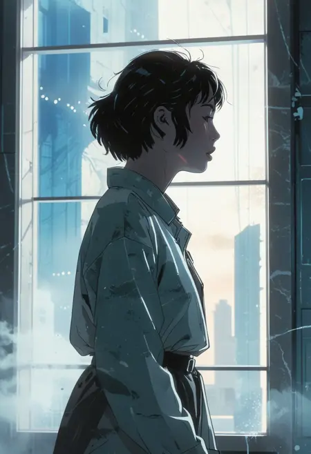 Retro Rogue Anime / Graphic Novel Style