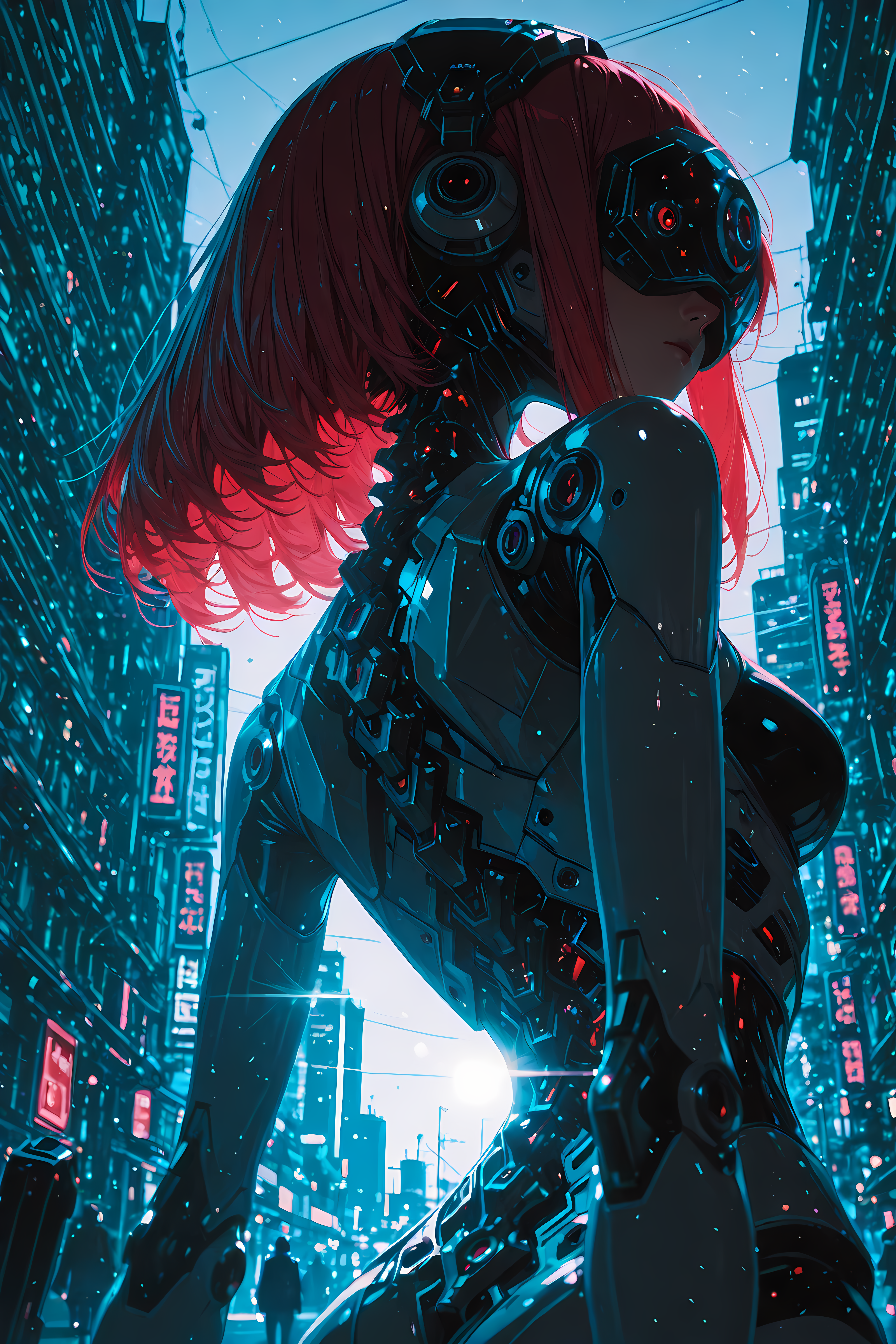 1girl__from_behind__from_below__upper_body__android__holding_handgun__hand_up__mechanical_head_mounted_display__covered_eyes_1_2___mechanical_spine__gradient_hair___contrapposto_1_2___ci_592886719.png