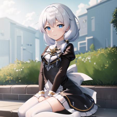 (masterpiece:1.2), (best quality:1.3), valkyrie_pledge, 1girl, blue_eyes, white_hair, side_ponytail, short_hair, black_dress, long_sleeves, kneeling, (praying:1.1), <lora:valkyrie_pledge_v4:1>