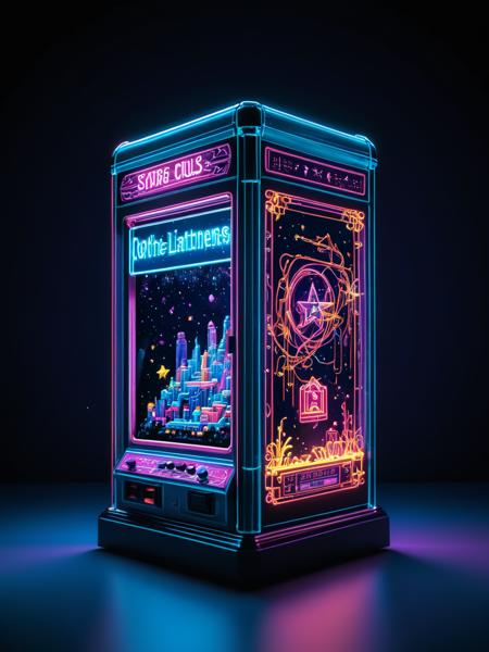 Retro arcade style sci-fi, made of tiny neon glass filaments,w0gf1l, upper body shot of a Aesthetically Pleasing ("In the stillness of the night, stars ignite like lanterns, guiding lost souls back to their dreams.":1.1) , Cathode tube, concept art, <lora:World_of_Glass_Filament:0.75>, fabulous colors, dynamic dramatic beautiful full taking, perfect composition, excellent composition, highly contrasted, quality . 8-bit, pixelated, vibrant, classic video game, old school gaming, reminiscent of 80s and 90s arcade games